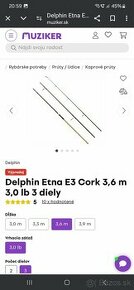 Delphin Etna 3.6m 3lb 2 prúty