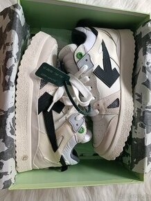 OFF-WHITE white/black sponge sneakers - 1