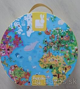 Detské puzzle Janod - mapa sveta