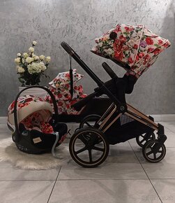 TROJKOMBINÁCIA CYBEX PRIAM ROSEGOLD SPRING BLOSSOM