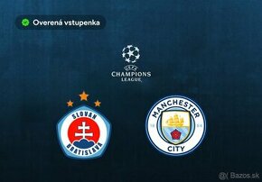 Lístky na zápas LM: Slovan Bratislava - ✅ Manchester City ✅