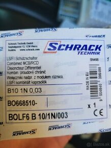 Prudovy chranic Schrack B10 1N - 1