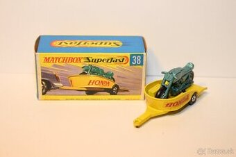 Matchbox SF Honda motorcyle with trailer