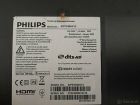 Predám náhradné diely na TV PHILIPS 43PFS5803/12 - 1