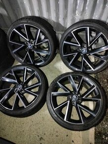 4ks alu disky orig. Škoda 5x112 R19 + pneu