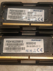 RAM 16GB DDR4 SODIMM PATRIOT PC4-3200 CL22 - do notebooku - 1