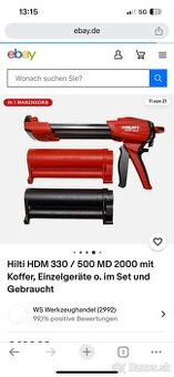 Hilti pistol na chemickú kotvu+ chemická korva