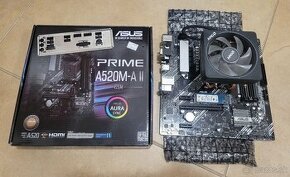 Predám dosku ASUS PRIME A520M-A II + CPU AMD Ryzen 7 3800x