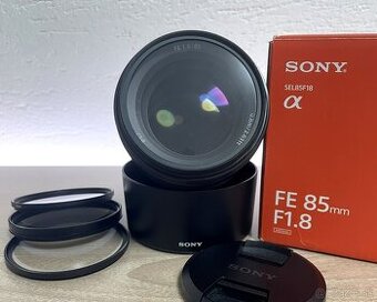 Sony 85mm F/1.8 + 4 filtre