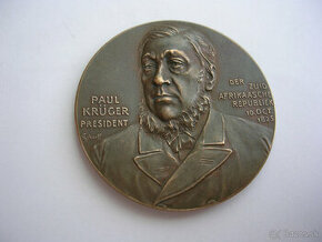AE medaila 1900 Paul Kruger Prezident Juhoafrickej republiky