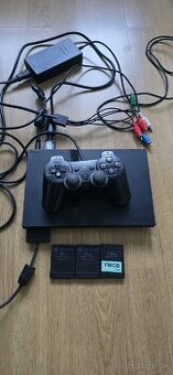 Playstation 2 slim + 4 hry + hack