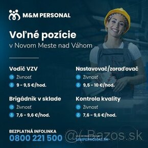 Nastavovač/zoraďovač