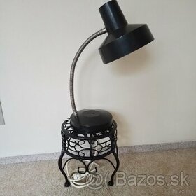Bakelitová stolná lampa s husím krkom