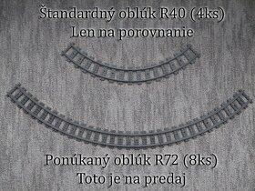 ZĽAVA LEGO neštandardné zahnuté koľajnice (oblúky) R72