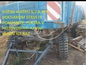 Kupim vlečku 5,7,8,9t autovlek, ifa vlek. Fekal