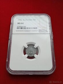 5 halier 1942 TOP NGC MS 64