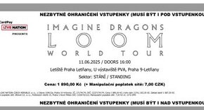 Lístky Imagine dragons