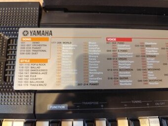 Predám klávesy  Yamaha PSR F50