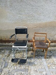 Toaletný vozík a stolička