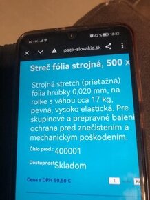 STROJNA STREČ FÓLIA