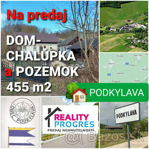 RODINNÝ DOM - CHALUPA A POZEMOK 455m2 PODKYLAVA -KÚPOU VOĽNÝ - 1