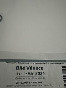 Koncert Lucie Bila Biele Vianoce