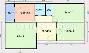 Na predaj 3 izbový byt na ul.M.Rázusa 70m2