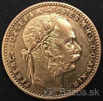 8 Zlatník/20 Frank 1890 KB FJI