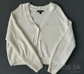 Dámsky pletený sveter, sveter s gombíkmi - 1