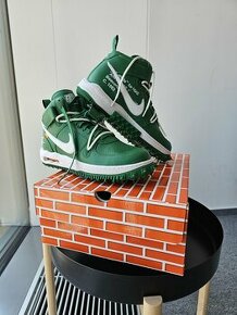 Nike x OFF-WHITE, Air Force 1 MID, Pine green/white