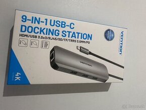 Vention Type-C (USB-C) to HDMI/3× USB3.0/RJ45/SD/TF/3,5 mm/P