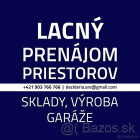 Partizanske-prenajom priestorov,odstavnych plôch