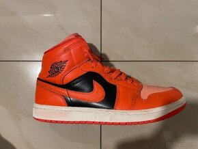 Jordan 1 mid rush orange