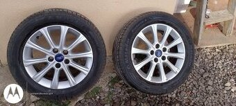 Predam alu. Disky Ford 5x108 R16 S letnými pneu 215/55R16