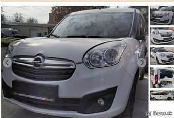 OPEL COMBO 1.6 CDTI 2016 predám PREDNÝ NÁRAZNÍK, DVERE, KAPO