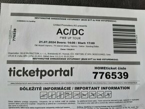Vstupenka AC/DC