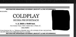 Coldplay hudba pri sviečkach