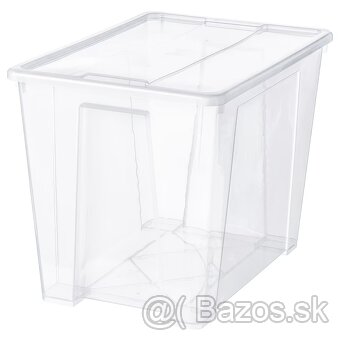 IKEA SAMLA Kôš / BOX s vrchnákom 45l 65