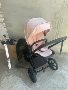 Športový kočík Cybex Priam Matt Black 2022, Peach Pink