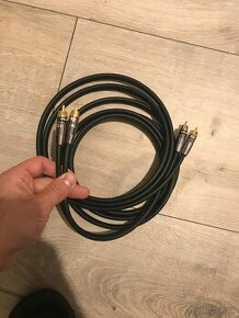 Profi audio kábel 4m 2x cinch/cinch