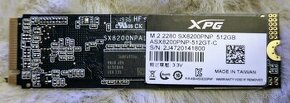 Predám SSD M2 ADATA SX8200 512GB