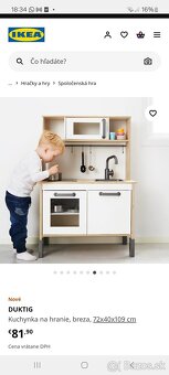 Drevena kuchynka Ikea