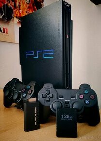 PS2 FAT ( 500GB) / 2x Ovládače / viac ako 80 hier - 1