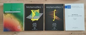 Makroekonómia; Matematika 1, 2; Zbierka úloh z matematiky