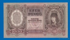 Bankovky Maďarsko 1000 Pengo 1943 UNC