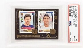 Nalepka Messi / Ronaldo, Panini 2016, PSA 9 - 1