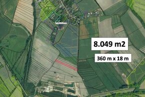 Mikušovce – 8.049 m2 INVESTIČNÝ POZEMOK kúsok od Lučenca - 1