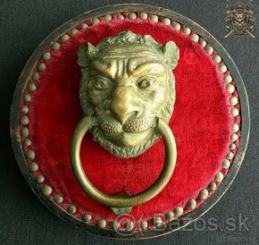 EXKLUZÍVNY ANTIQUE LION DOOR KNOCKER - 1