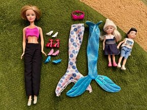 Barbie Morská panna od Mattel / mama s 2 deťmi