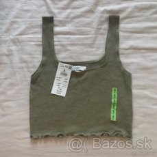 úpletový crop top